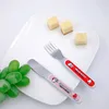 Stainless Steel Kids Training Knife and Fork Set Self Feeding Utensil Set