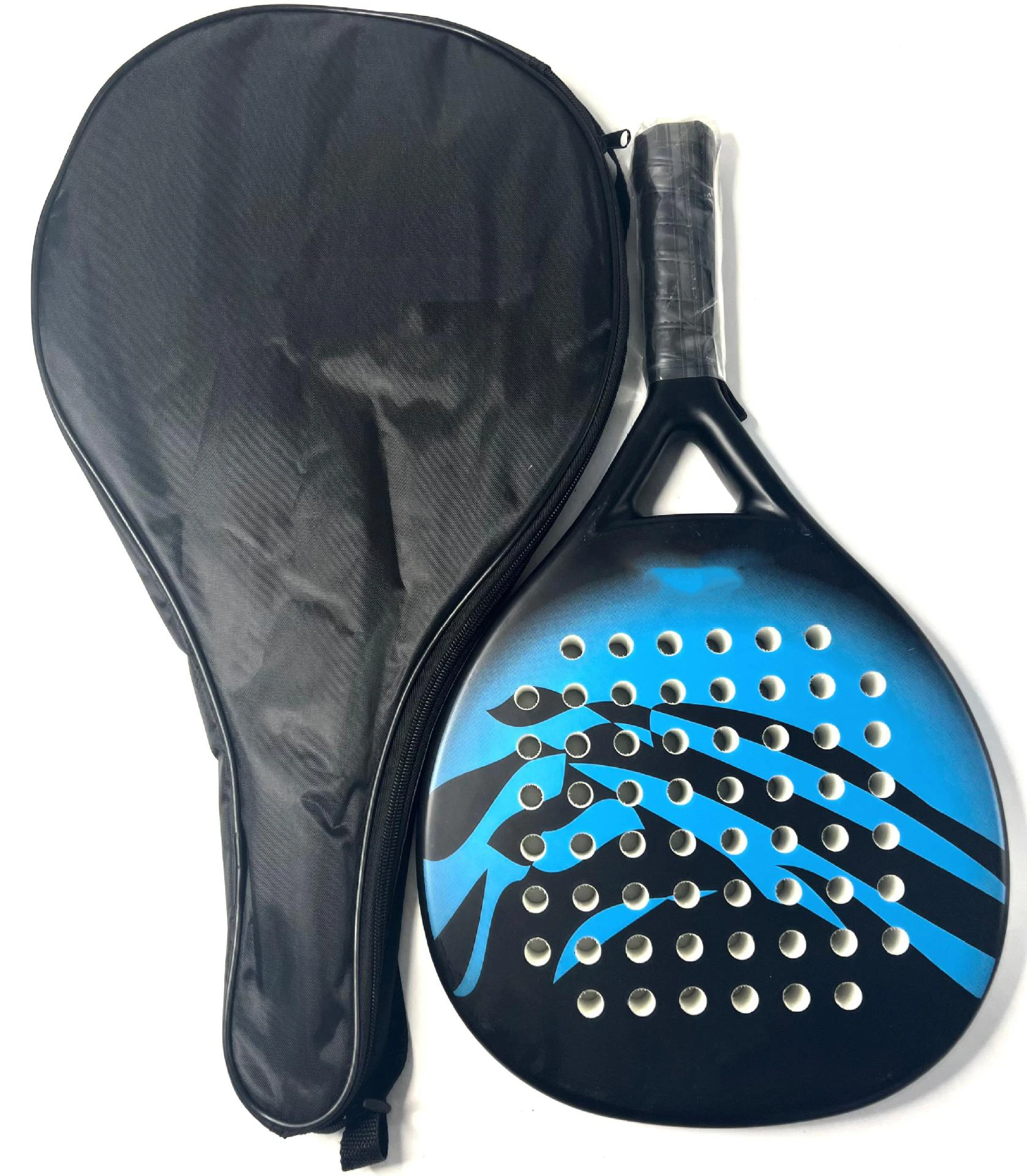 Custom Carbon Fiber Surface With Soft Foam Core Paddle Tennis Racket Padel Rackets Paddleball Racquets Padel Rackets factory