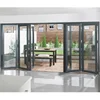 Thermal break two tracks aluminum bifold door with hardware accessories