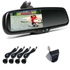 CE RoHS 4.3" Monitor Rearview Mirror Parking Sensor Car Reverse Camera