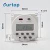 LCD Digital Power Programmable Timer AC 12V 16A Time Relay Switch 120v battery powered time switch
