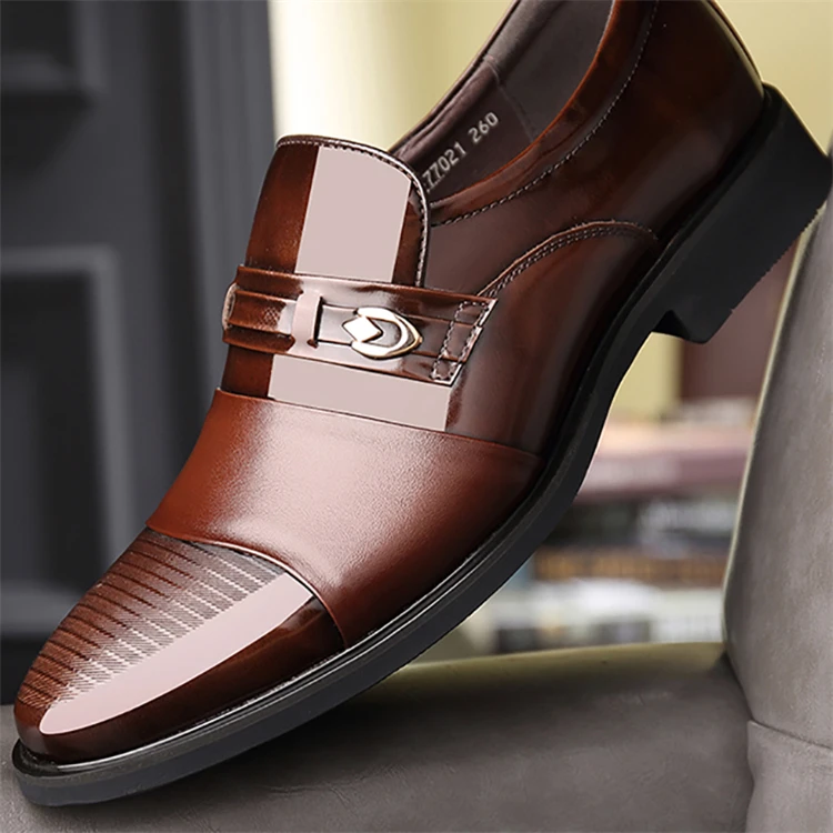 Fashion classic outdoor flats male winter gents leather genuine dress shoes