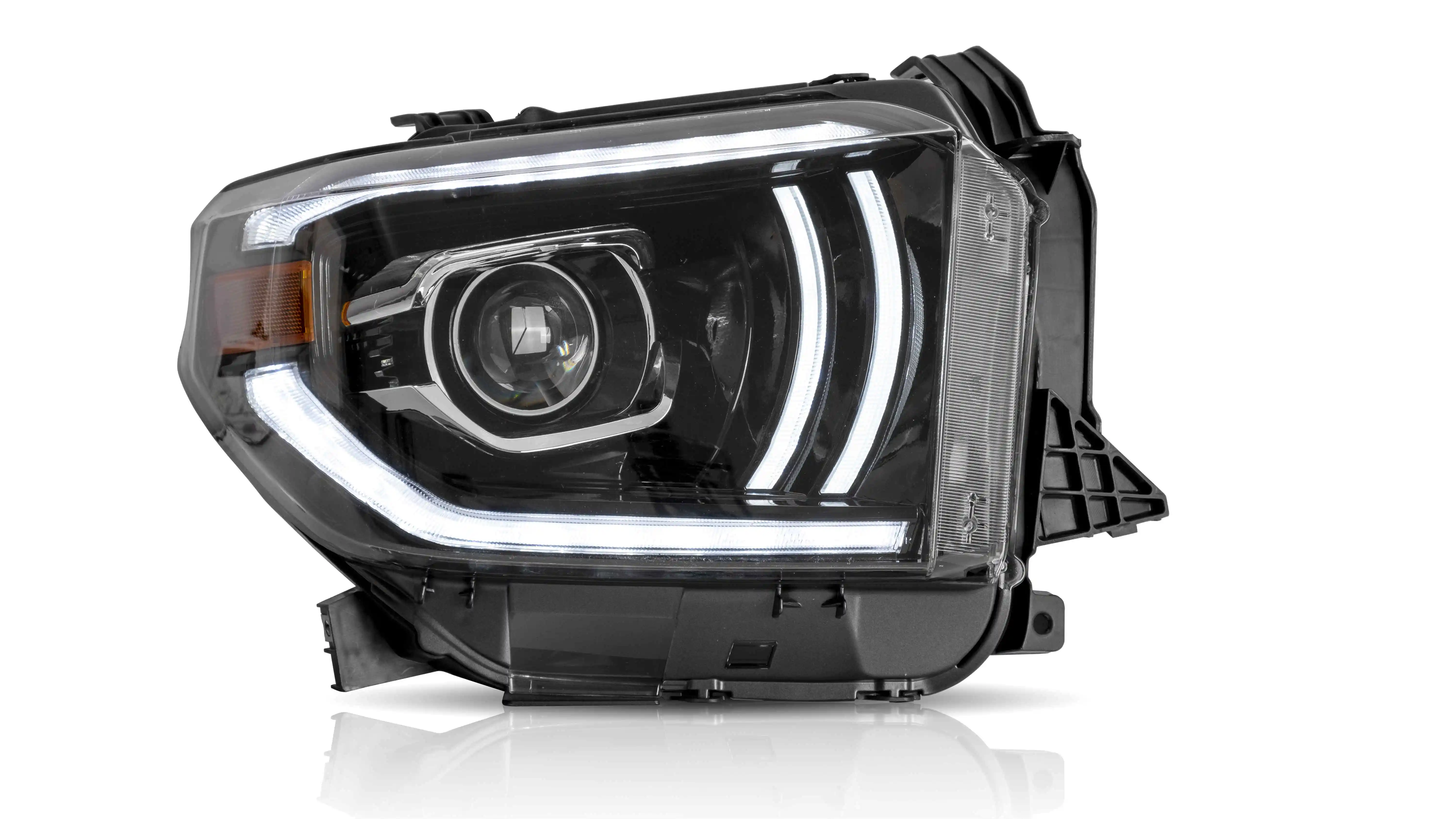 VLAND manufacturer for Tundra 2014 2015 2016 2017 2018 2019  headlight with FULL LED and moving signal+plug and play