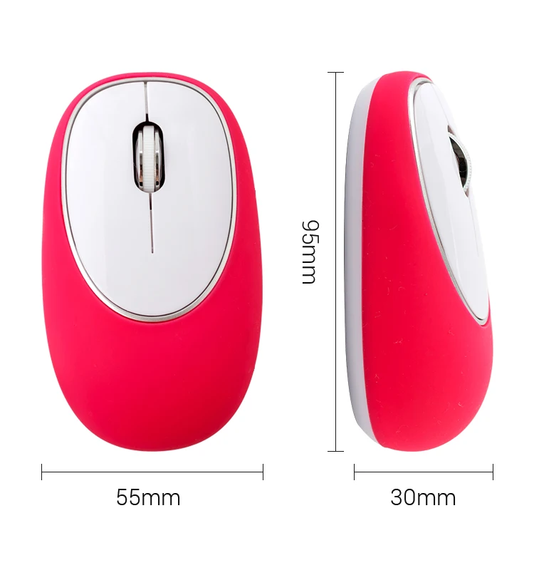 Soft Touch Silicon Gel Mouse 2.4g Wireless Optical Mouse Usb Anti