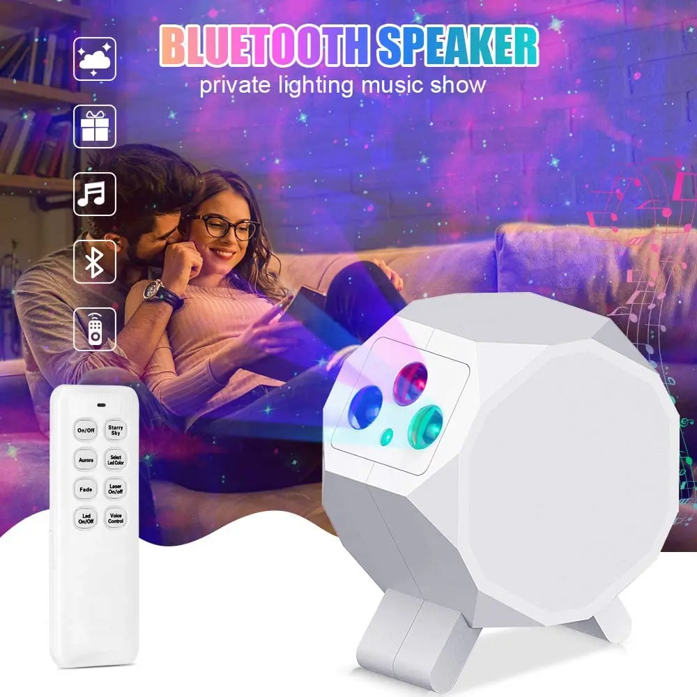 YZORA Amazon wifi music christmas bluetooth baby room car moon lamp sky led laser night light star projector with remote