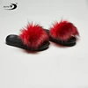 Faux Fur Shoe Red 2019 New Spring And Autumn Cheap Price Woman Slide