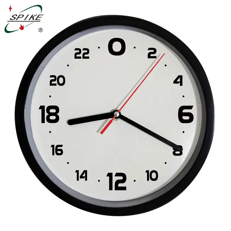 24 Hour Analog Wall Clock With 24 Hour Clock Movement Buy 24 Hour