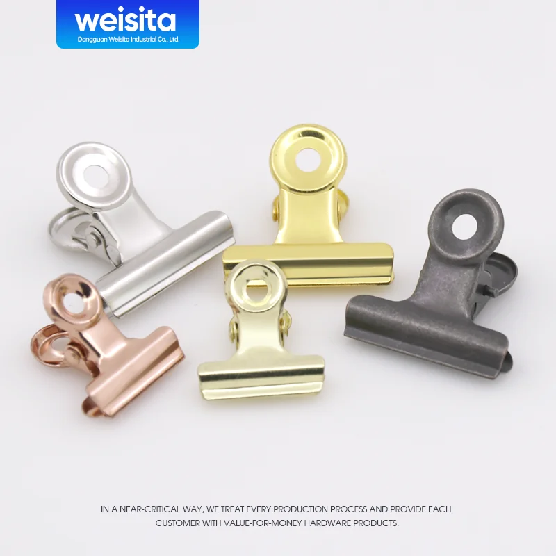 Factory Wholesale 2 Inch 50mm Bulldog Clip Metal And Iron Material