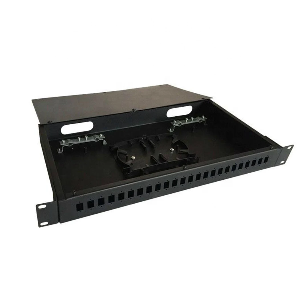 19 Inch Ftth 24 Ports Sc Lc Rack Mount Fiber Optic Distribution Frame ...