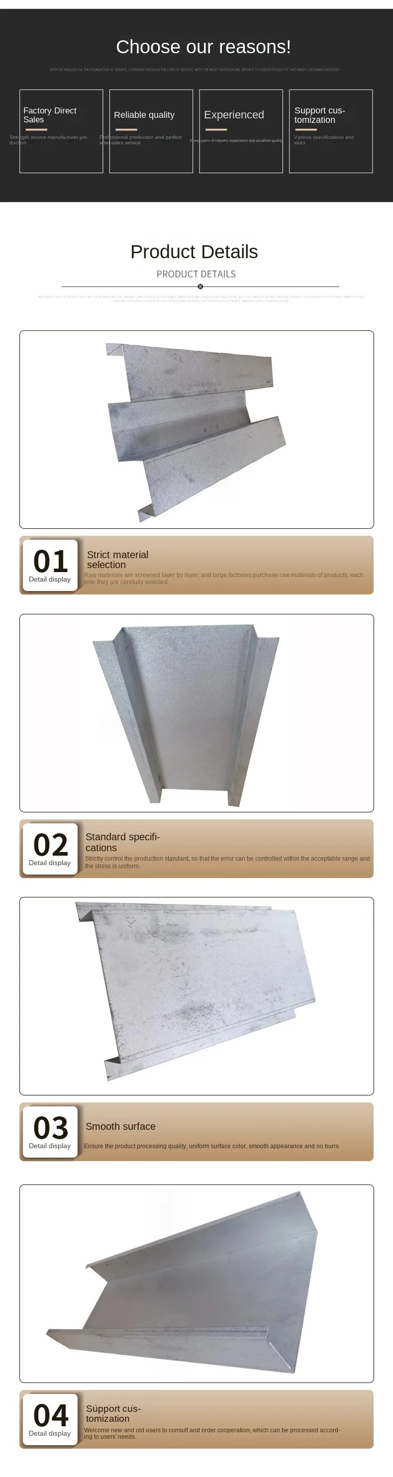 Zinc Aluminum Magnesium Photovoltaic Waterproof Bracket M Type Sink Solar Aluminum Alloy Solar System W Type Auxiliary Sink