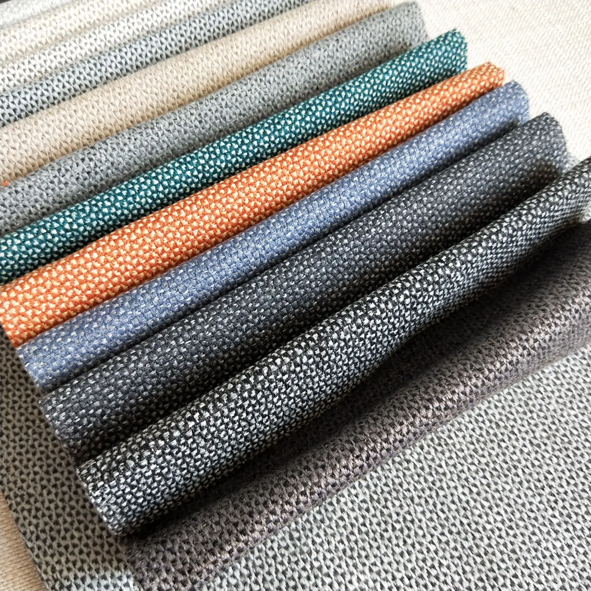 Home Textile Wrinkle Resistant Linen Look Fabric 100 Spandex Linen