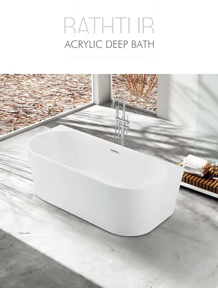 Kamali SP1838 cupc clear acrylic cheap small freestanding bath tub small square portable walk in bathtub