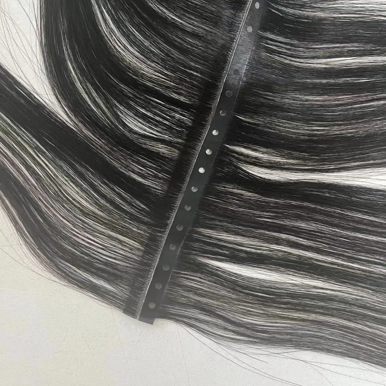 Xo Invisible Seamless Invisible Twin Tab Hair Extensions Pu Weft Invisible Hole Weft Tape With