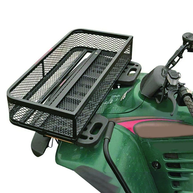 Atv Basket Cargo Carrier Storage Basket Universal Utv Rear Rack Carrier
