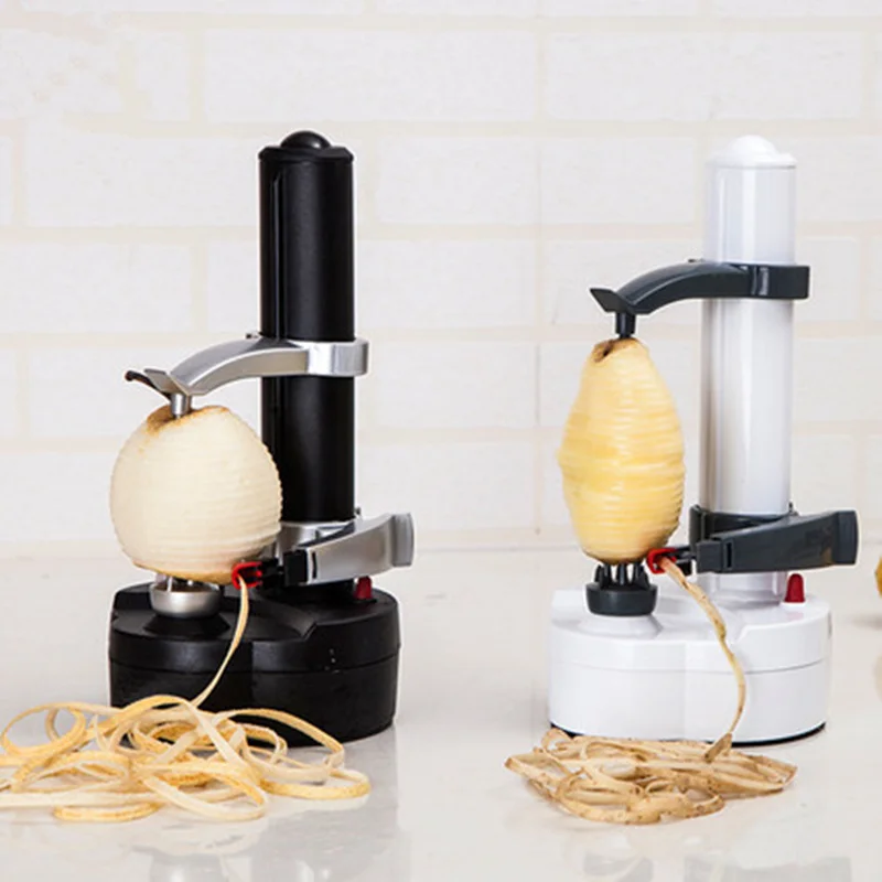Automatic Electric Fruit Apple Pear Potato Peeler Black 110V Easy-operate