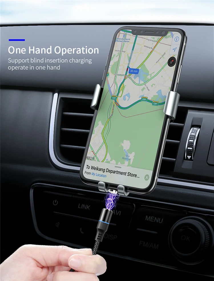 OEM Brand Logo 1M Magnetic Charging Line Cell Phone 3 In1 USB Cable With IOS Android Type C High Quality Fast Charger Cable Line - ANKUX.COM