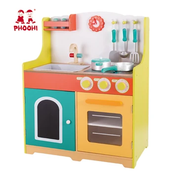New Pretend Kids Play Cooking Set Children Wooden Kitchen Toy For