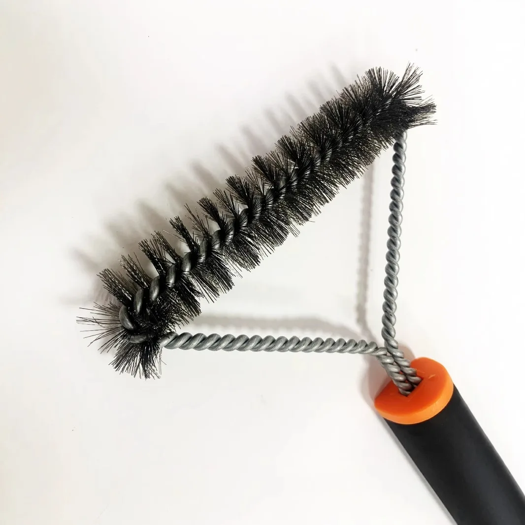 New Stainless Steel Grill Brush with Long Handle-Portable BBQ Cleaning Tool Durable & Multi-Function factory