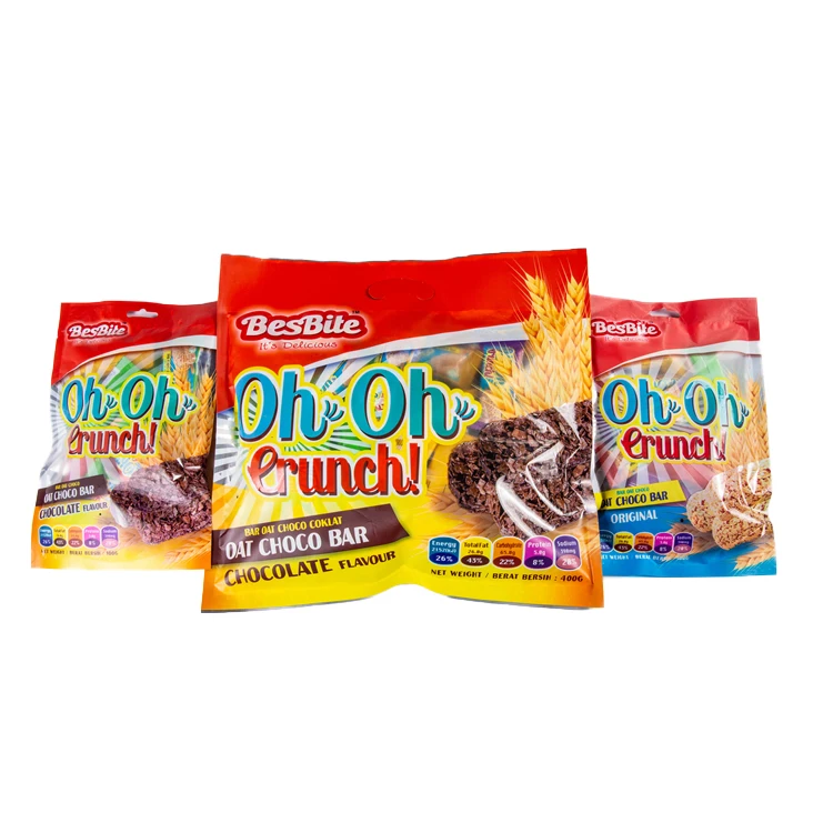 
2020 Hot Selling Snacks Sweet Sesame Oatmeal Chocolate Crispy Candy 