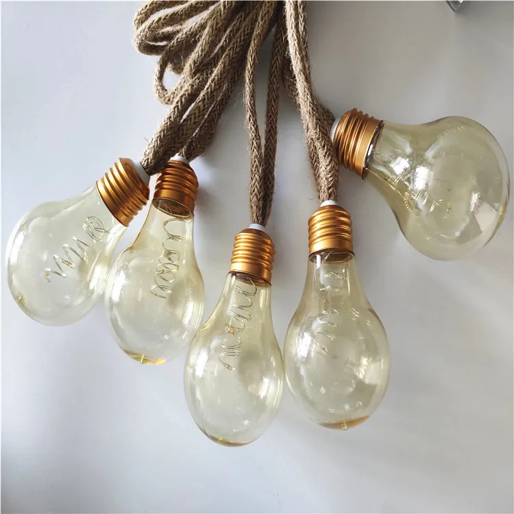 ad ningbo 2019 new waterproof Retro wind light led copper wire string lights battery powered bulb for outdoor use globe light