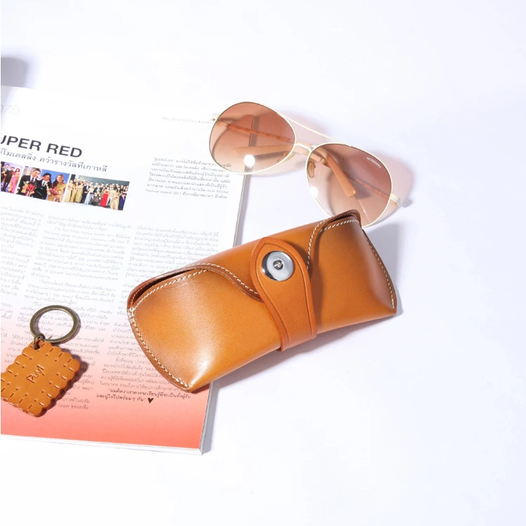 FSC108 Reading glass covers handcraft real leather case glasses with
