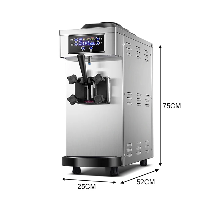 Commercial Desk Top Mini Single Flavor Soft Ice Cream Machine Homemade