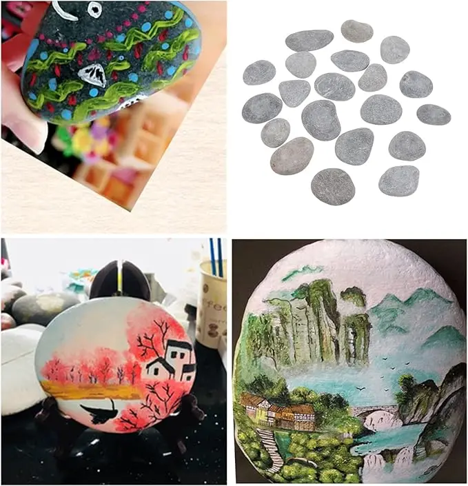 Teach Children to Play with Smooth Pebbles for Creative Art and Crafts by Painting Rocks manufacture