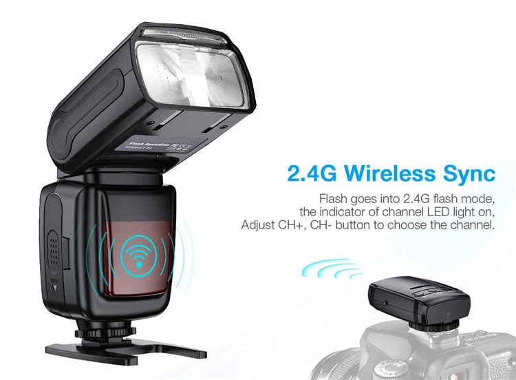 Censreal Fk300g Speedlite Portable Flash Light Camera Flash Light For