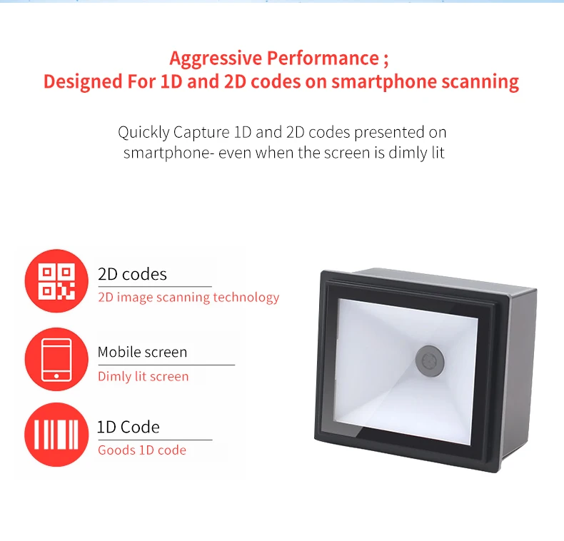 Auto Scan 2d Fixed Mount Barcode Scanner Module Cmos Qr Code Scanner ...