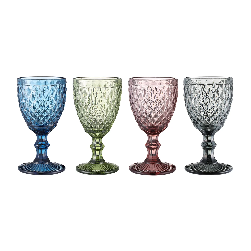 350mlvintage Wine Glass Goblet Pink Blue Green Purple Orange Wine Glass Cup  - China Vintage Style Wine Glass and Multi-Colored Wine Glasses price