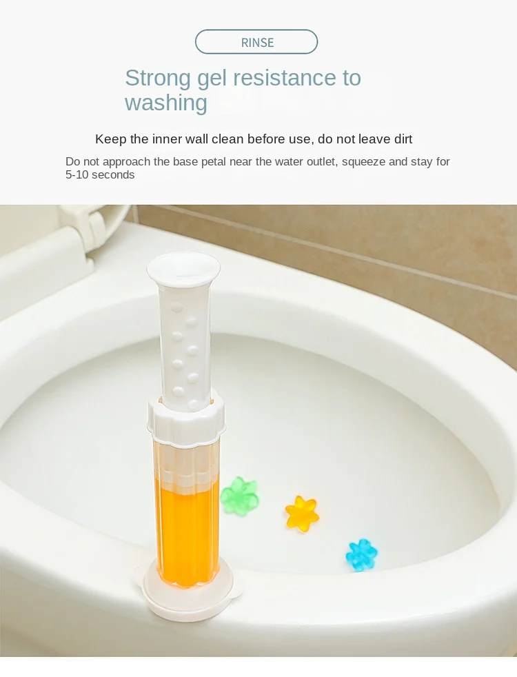 Wholesale Supply Floral Aromatic Toilet Cleaner Gel Disposable Odor Deodorant  Odor Eliminate For Freshening Your Bathroom