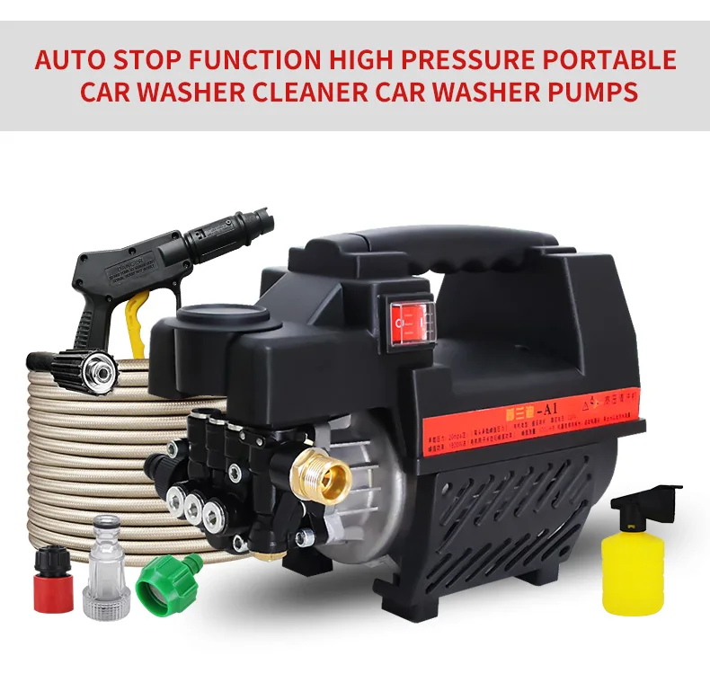 Car Washer Professional Portable High Pressure Cleaner Water Pump For ...