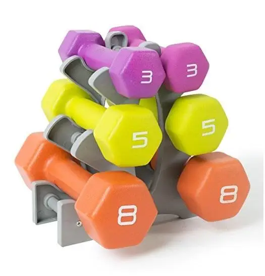 Gym Exercise Multi Weight Size & Color Neoprene Dumbbell Set