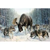 5d Diamond Painting Wolf Group Attacking Elk In The Snow Picture Diamond Embroidery Paintings For Living Room Wall