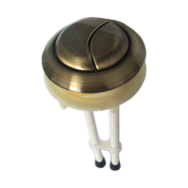 brushed brass toilet push button