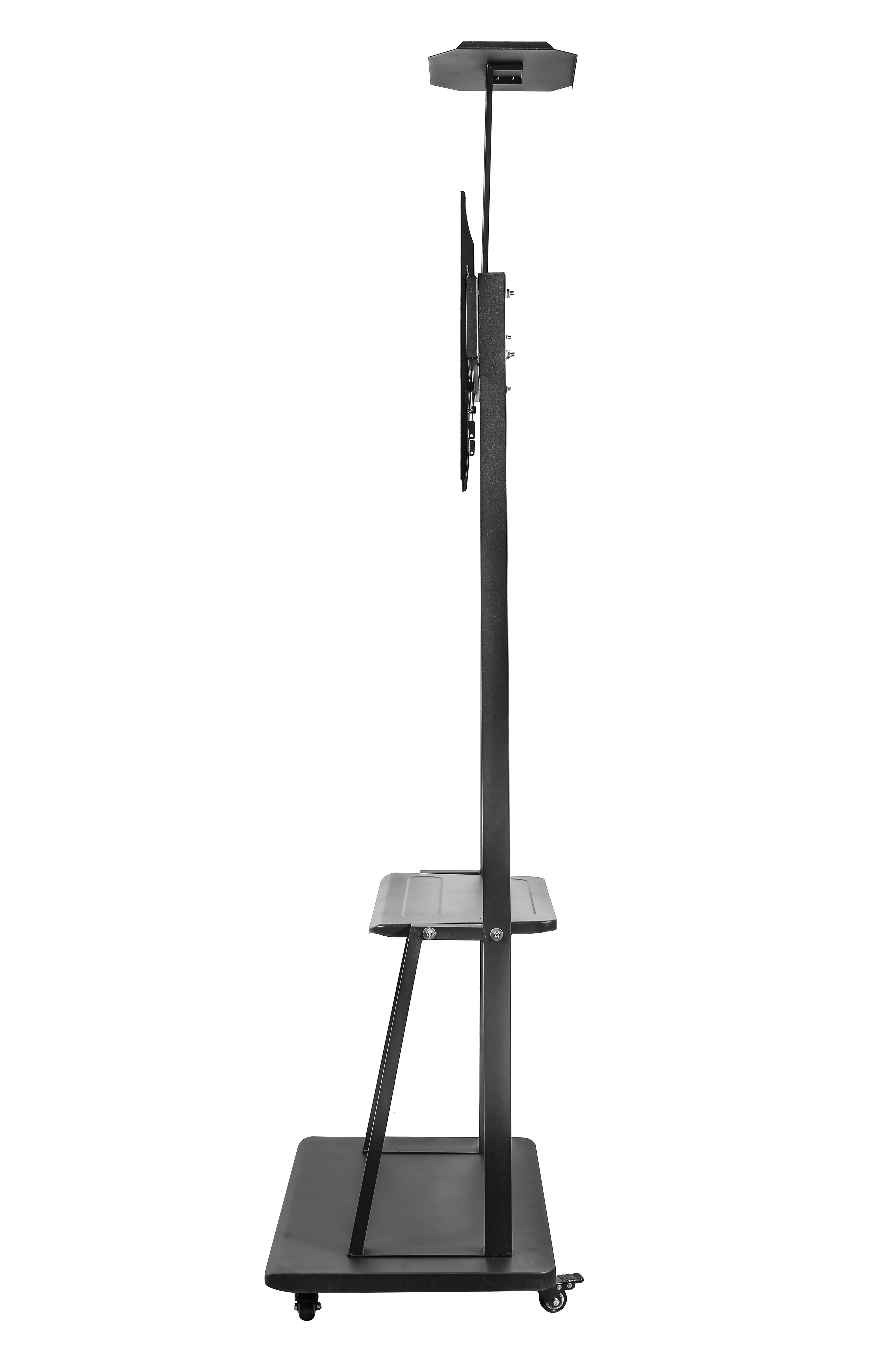 3270inch Rolling Tv Monitor Stand Mobile Cart Wheel Mount With Shelf