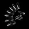 Yimart 500pcs Acrylic Middle Long Oval Shape Stiletto Nail Tips Pointed Sharp Artificial Nails