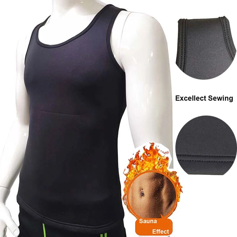 Men Hot Sweat Loss Weight Sports Vest Fat Burning Neoprene Slimming