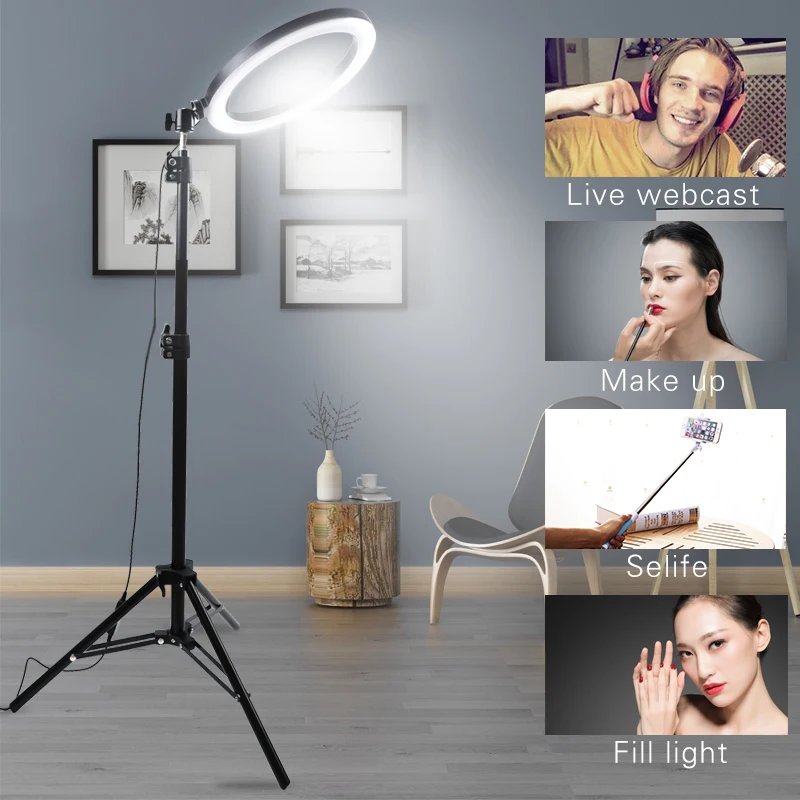 For Tik Tok Video Light Lamp Fill Light Aro De Luz Led Selfie Ring