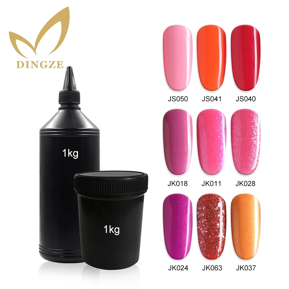Dingze Bulk Wholesale 2770 Colors Long Lasting Uv Gel Kilogram Nail