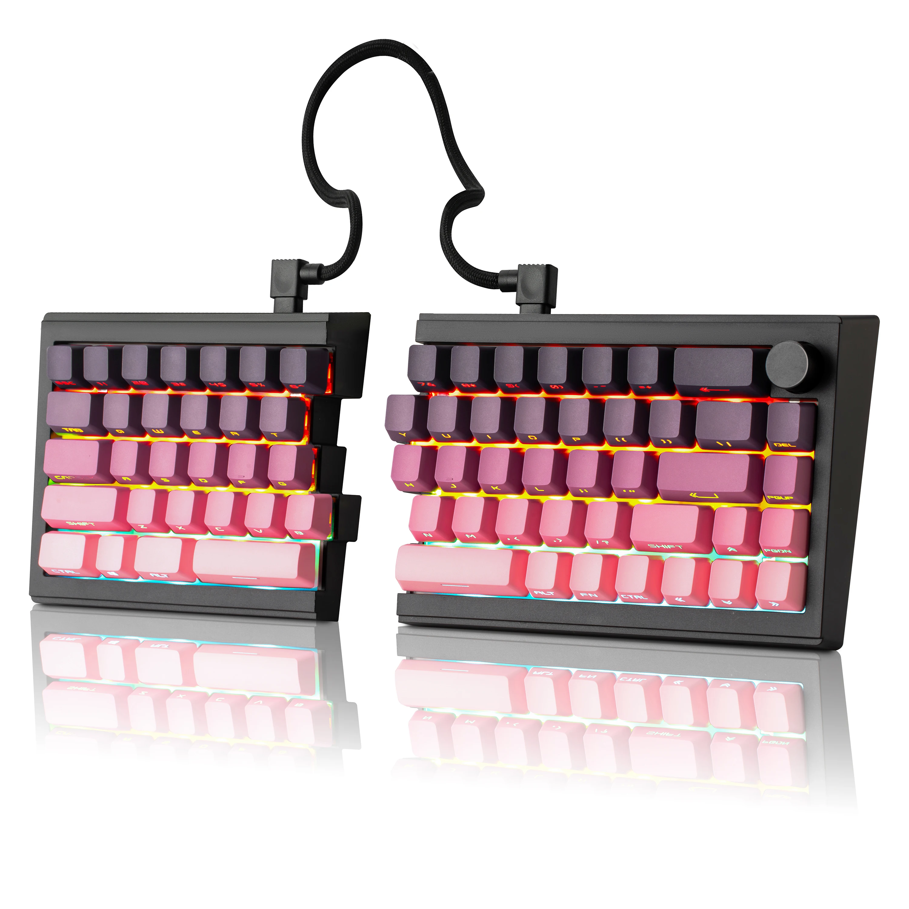 Zornher ST68 Blackberry Split Mechanical Keyboard Wireless RGB