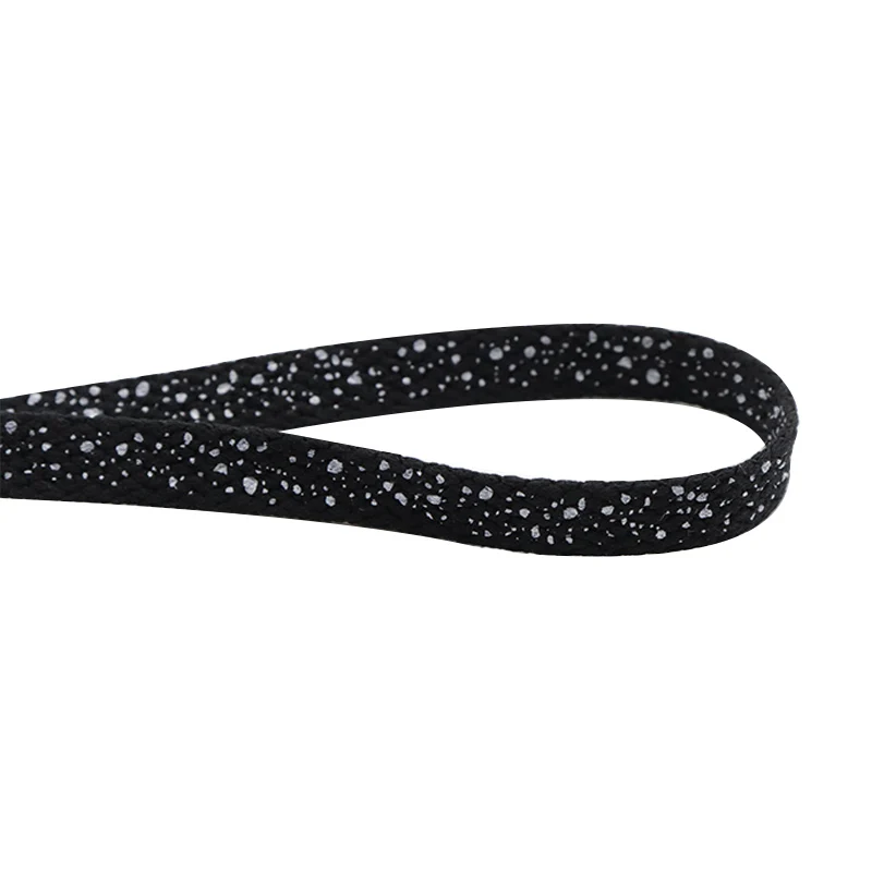 Colorful Printed Shoelaces Good Looking Splash Pattern Flat Polyester