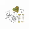 Heart Shaped Kit Breathing Light Parts Practice Board Electronic DIY