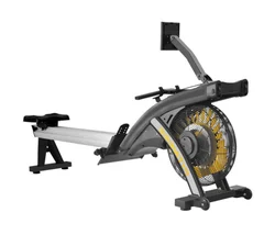 Commercial Gym Fitness Air Rower Machine Indoor Exercise Rowing Machine Foldable Seated Row Machine