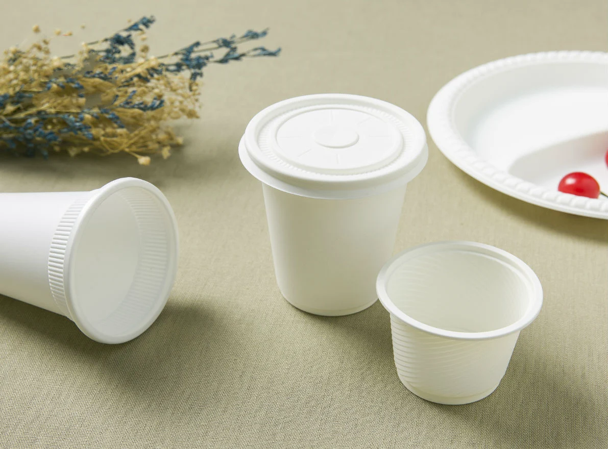 party water tea biodegradable cornstarch plastic disposable coffee cups