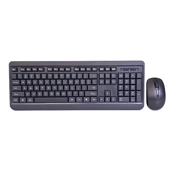 Nieuwe private 2.4GHz super slanke draadloze toetsenbord muis combo kit HET DE RU ES layout