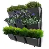 Easy assembly and can be combined hanging plastic flower pots & planters for vertical garden