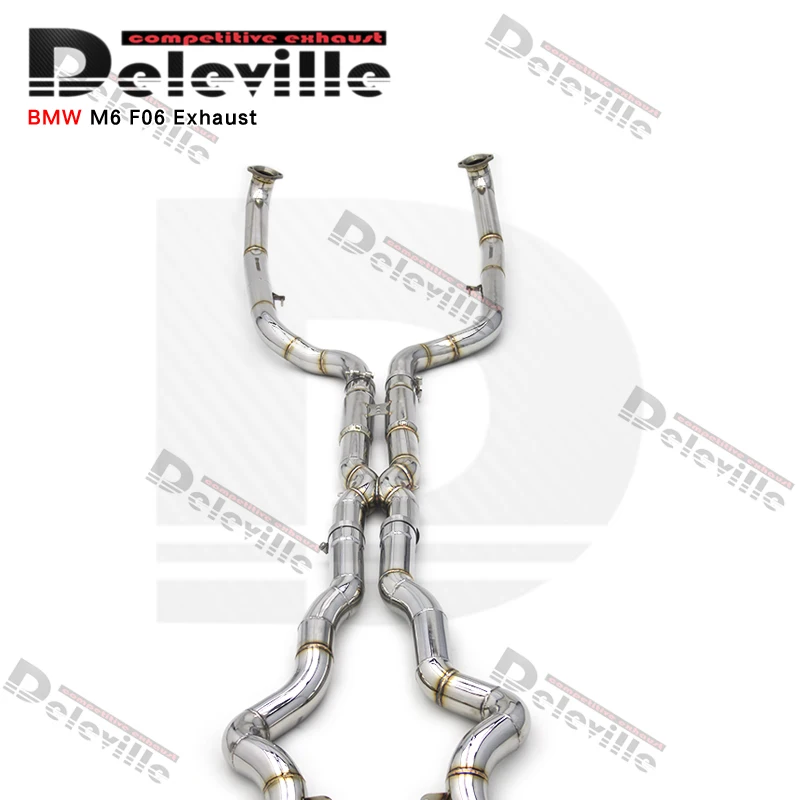 Deleville Automotive Performance Exhaust System Valve Controlled