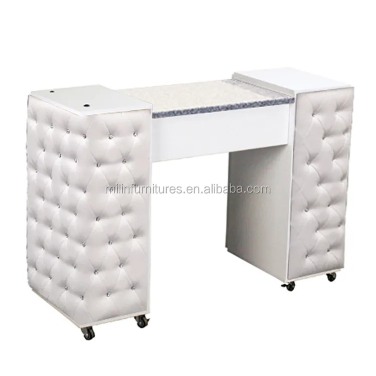 High Quality Marble Top Nail Table Manicure Table Exhaust Fan Manicure