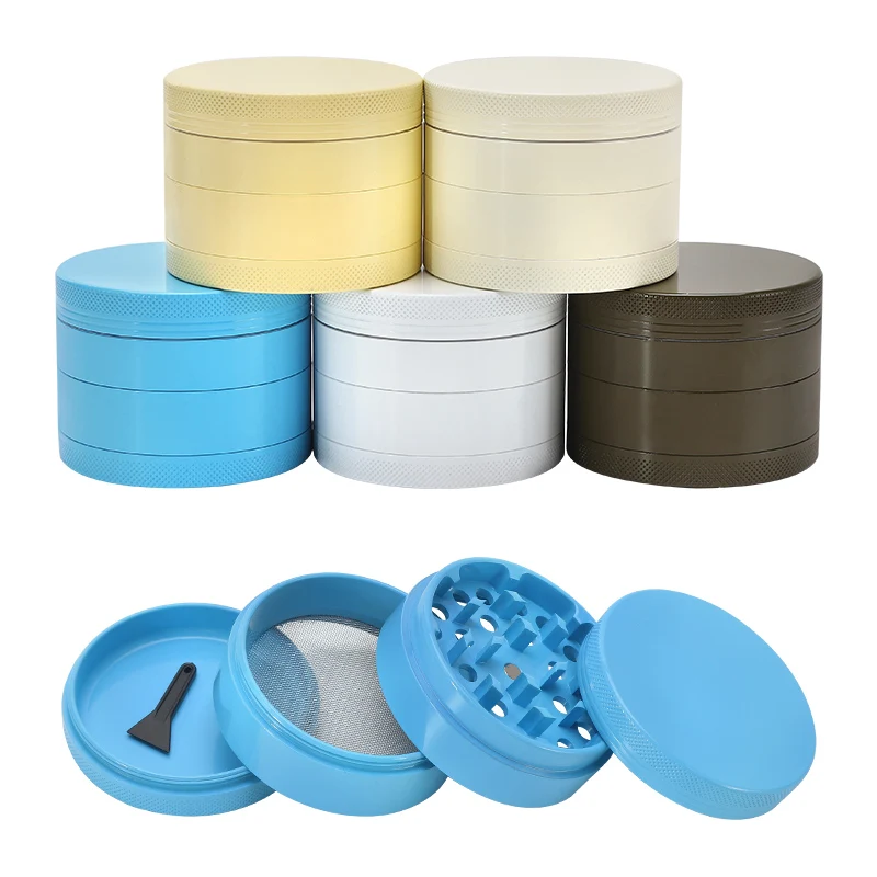 4 Layers Oem Tobacco Aluminium Ceramic Coating Herb Grinder Custom Logo